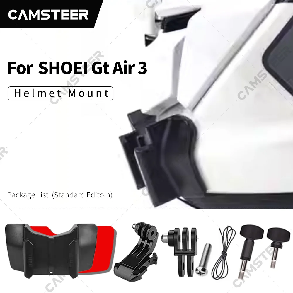 SHOEI Gt Air 3 Angepasste Helm-Kinnhalterung für GoPro 13 12 11 10 DJI Action 6 5pro 4 3 Insta360 X4 X5 AcePro2 Action-Kamera Image