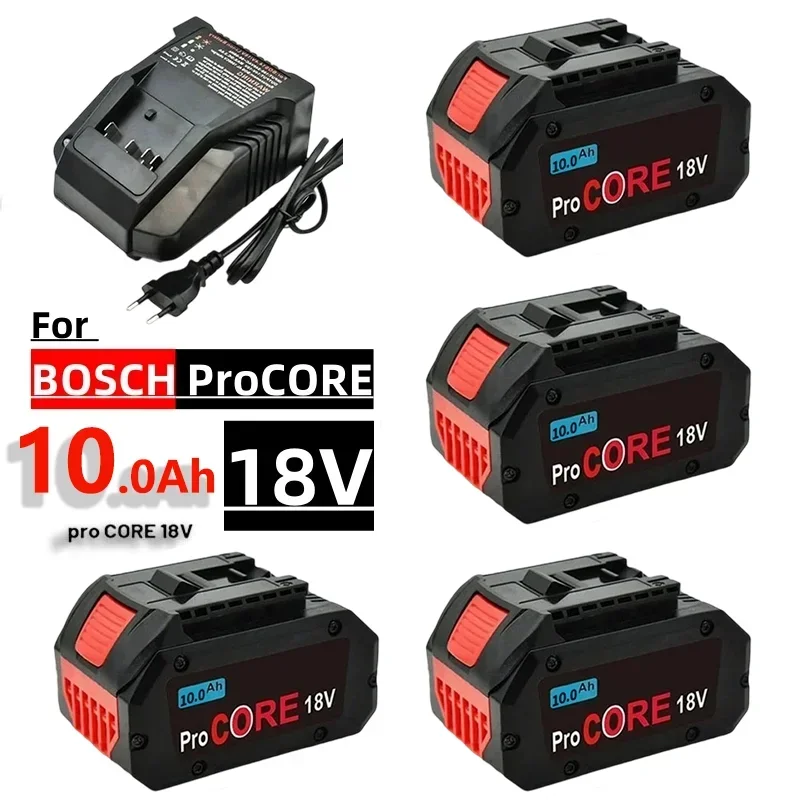 100 % hochwertiger 18 V 10,0 Ah Lithium-Ionen-Ersatzakku GBA18V80 für Bosch 18 Volt MAX Akku-Elektrowerkzeug-Bohrmaschinen Image
