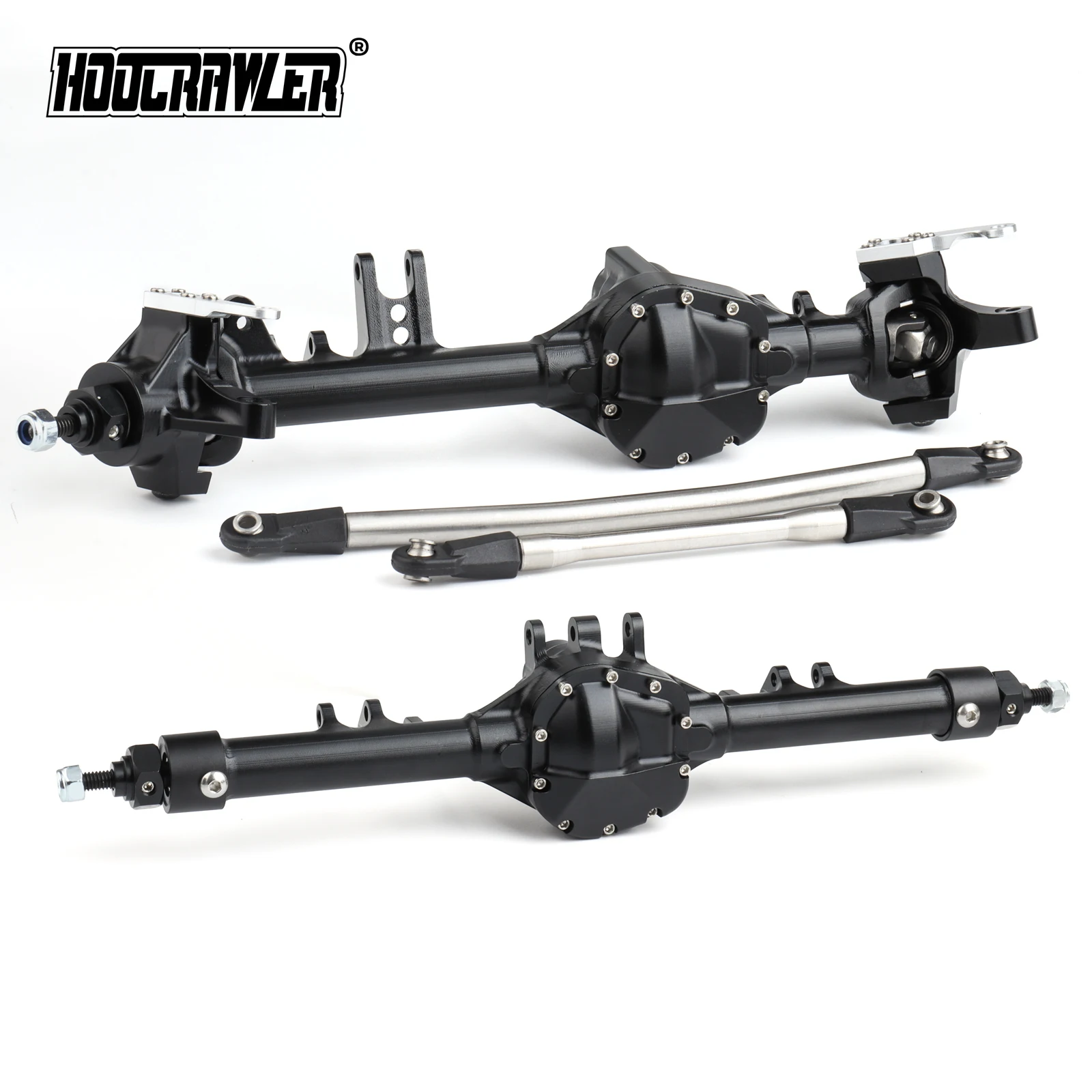 CNC Aluminium-Achsen aus Legierung, vordere und hintere gerade Achsen für 1/10 RC Crawler Axial SCX10 II, VS4-10 – Upgrade-Teile Image