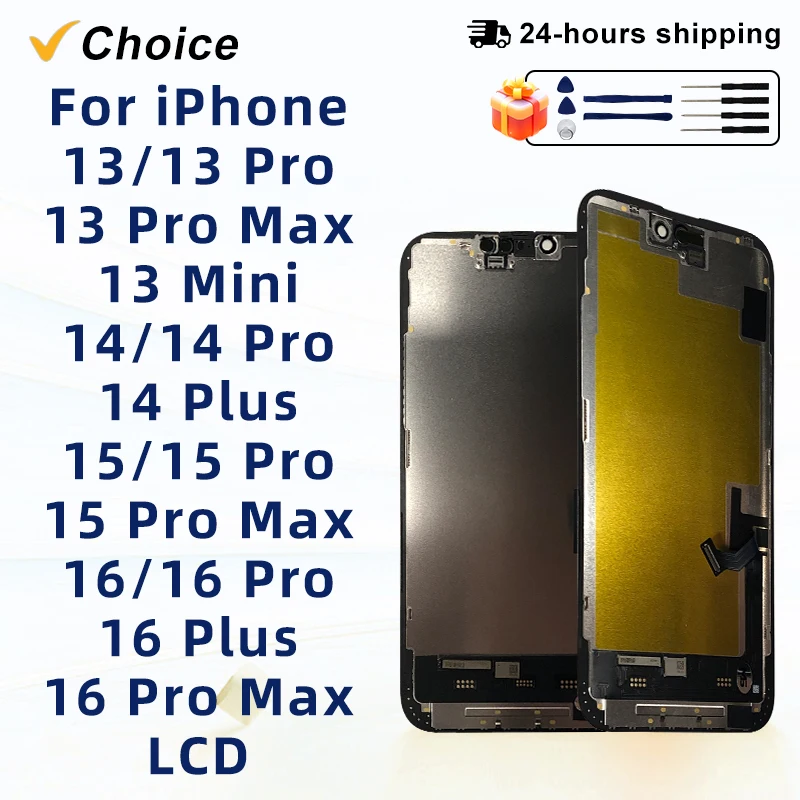 OLED 16 LCD Für iPhone X XS XR 11 12 13 PRO Bildschirm Für iPhone 14 Plus 15 pro Touchscreen Für INCELL 16 Pro max Display 12 Mini Image