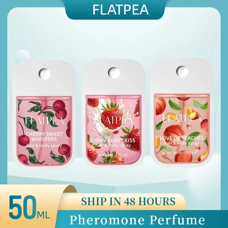 50ML Kirsche Erdbeere Pfirsich Obst Duft Tasche Parfüm Tragbare Weibliche Spray Charme Frauen Anhaltende Duft Datum Eau De Parfum Image