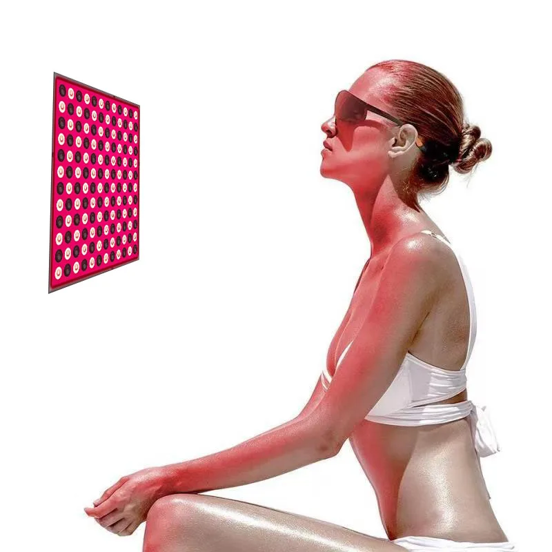 LED rotes Panel-Licht für Gesicht, Anti-Aging, Hautpflege, Schönheit, 144 LED-Licht, Körper, Physiotherapie, Werkzeuge, Yoga, Entspannungslampe Image