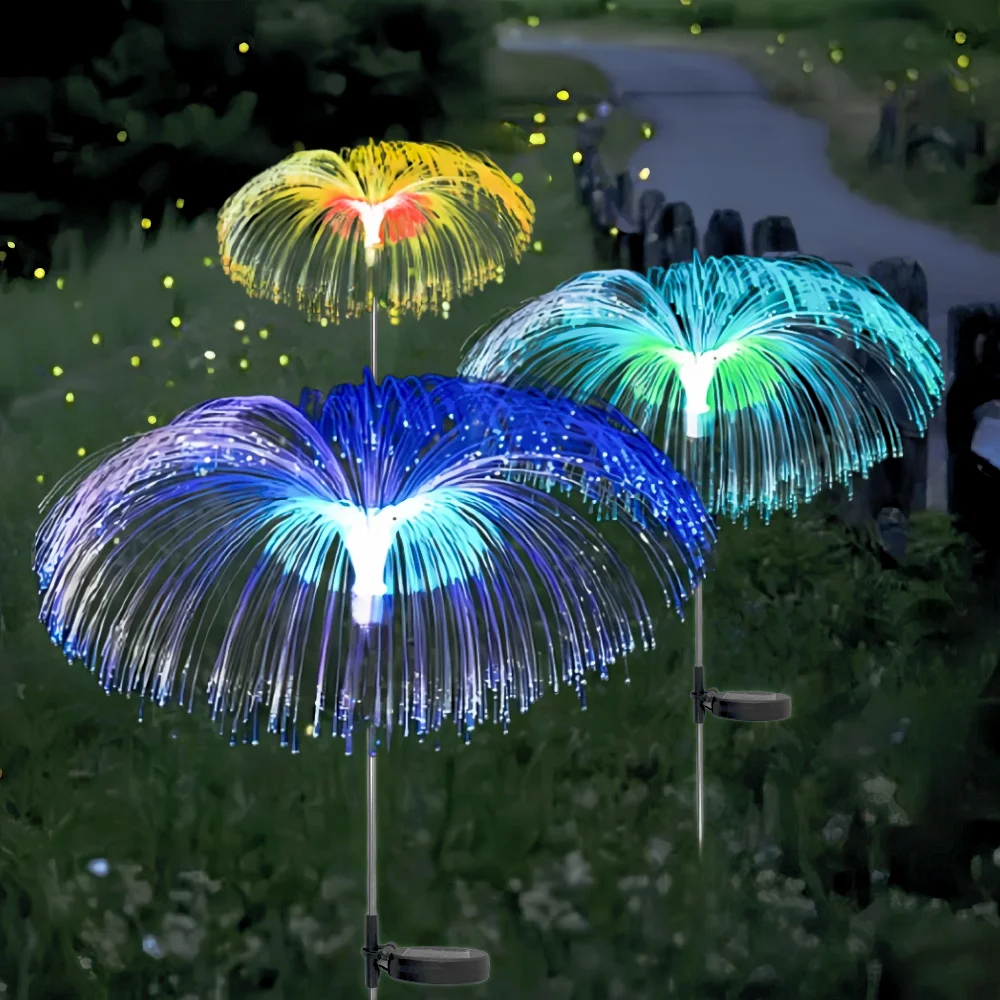 Solar LED Garten Lichter Quallen Dekoration Solar Power Wasserdichte Outdoor Pathway Solar Lampe Fee Terrasse Villa Yard Decor