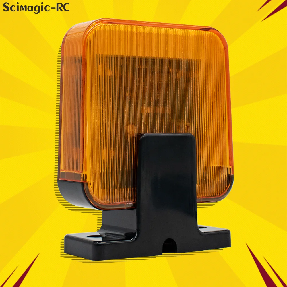 Warnleuchte für Schiebe- und Drehtoröffner, AC DC 12–265 V, Alarm-Blinklampe, Kontrollleuchte für Garagentor, automatische Tür Image