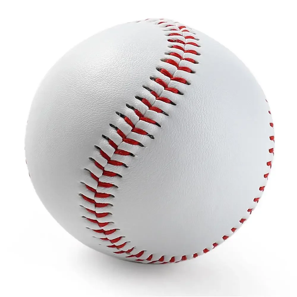 Baseball Nr. 9Softball Hardball Training Handgefertigte Bälle Fitnessprodukte Weiß Sicherheit Kinder Baseballs Herren Übungsteamspiel Image