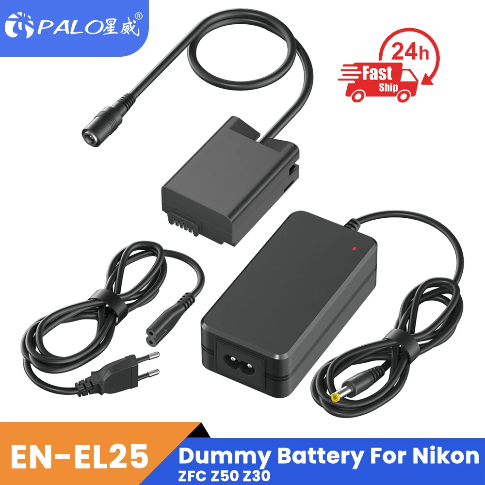 Palo EN-EL25 en el25 enel25 dummy batterie ac netzteil adapter dc koppler kit für nikon zfc z50 z30 kamera Image