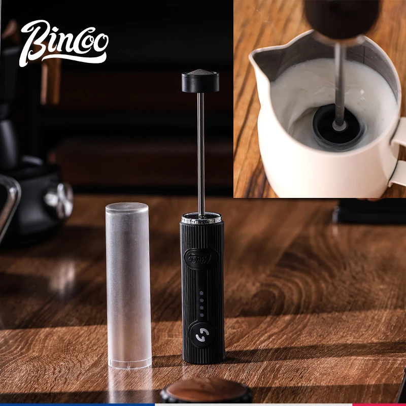 2023 neue Bincoo Kaffeeaufschäumer Wiederaufladbare Milch Schäumer Handheld Espresso Werkzeug Kaffee Milch Elektrische Griff Mixer Schneebesen Image