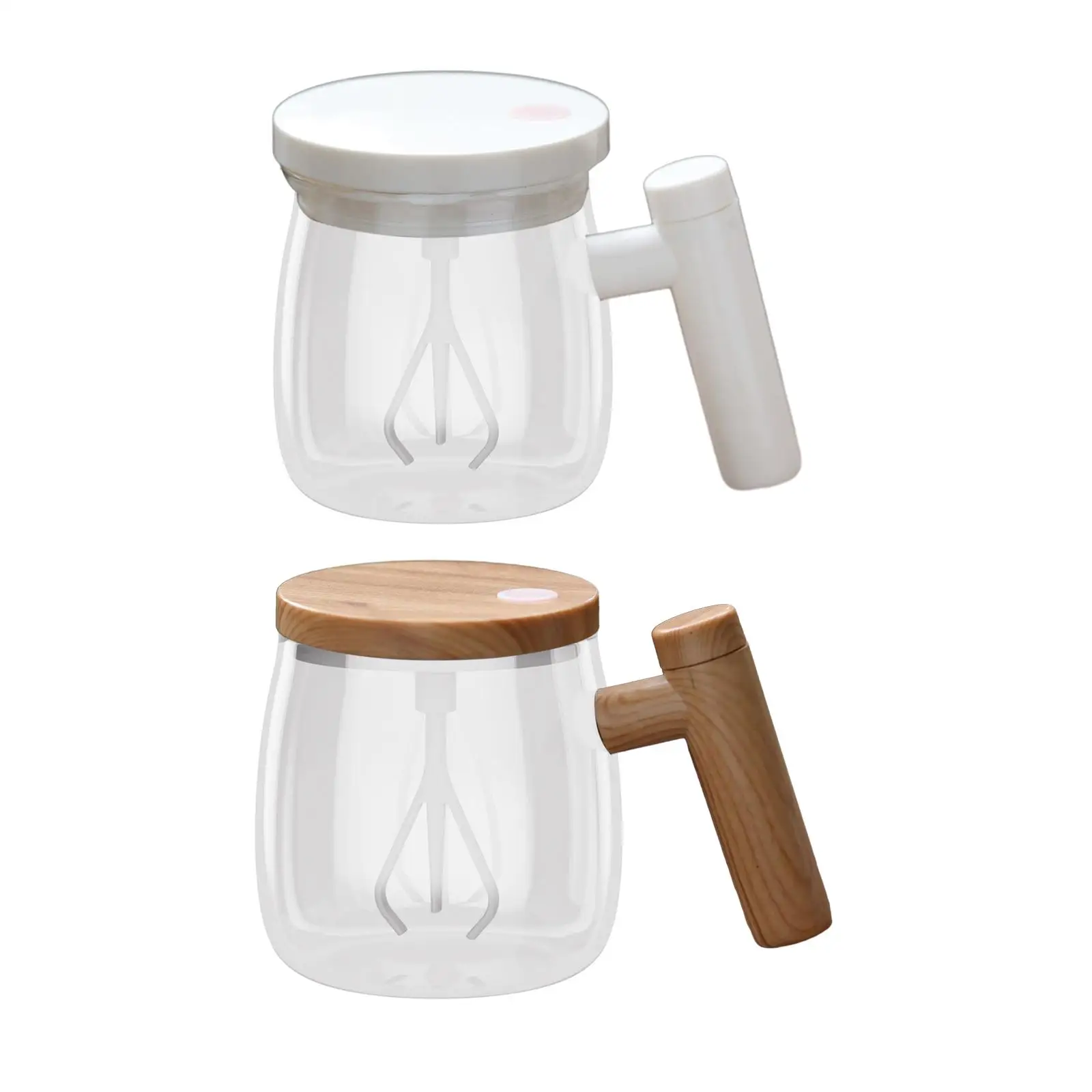 Auto-Rührbecher, selbstmischender Becher, tragbar, 400 ml, selbstmischende Kaffeetasse, Glas, selbstmischende Becher für Tee, Büro, Küche, Milch, Geschenk Image