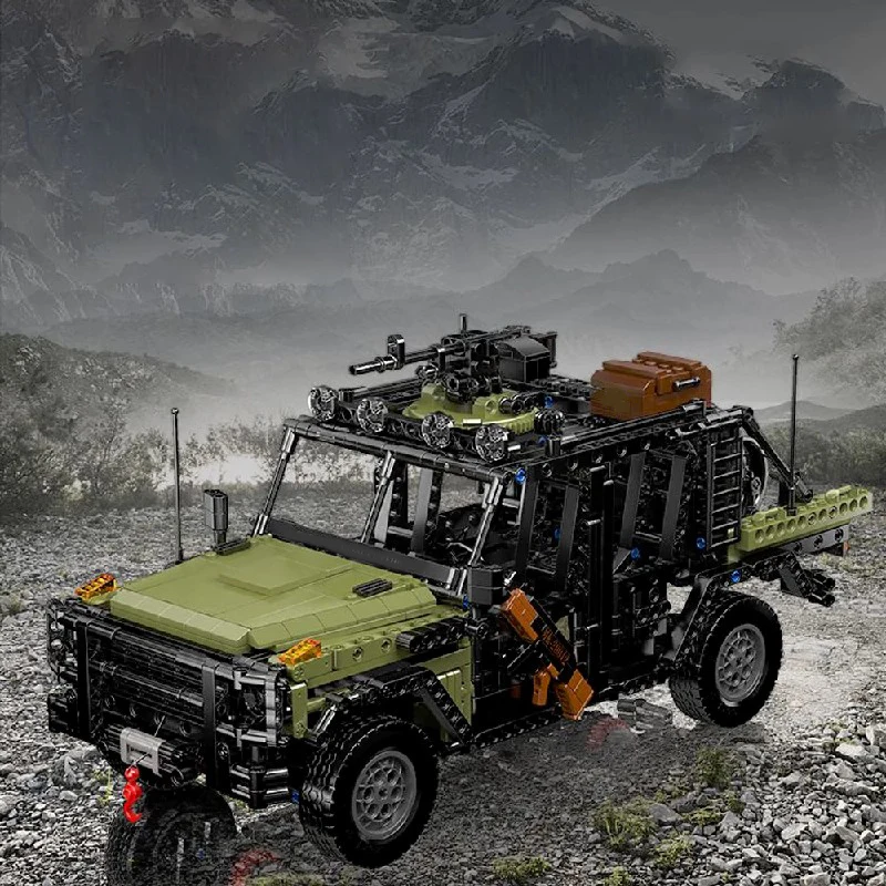 MOULD KING Technisches Spezial-Angriffsfahrzeug Baustein-Set Ferngesteuerter Militär-Geländewagen Bausatz für Erwachsene Geschenk Image