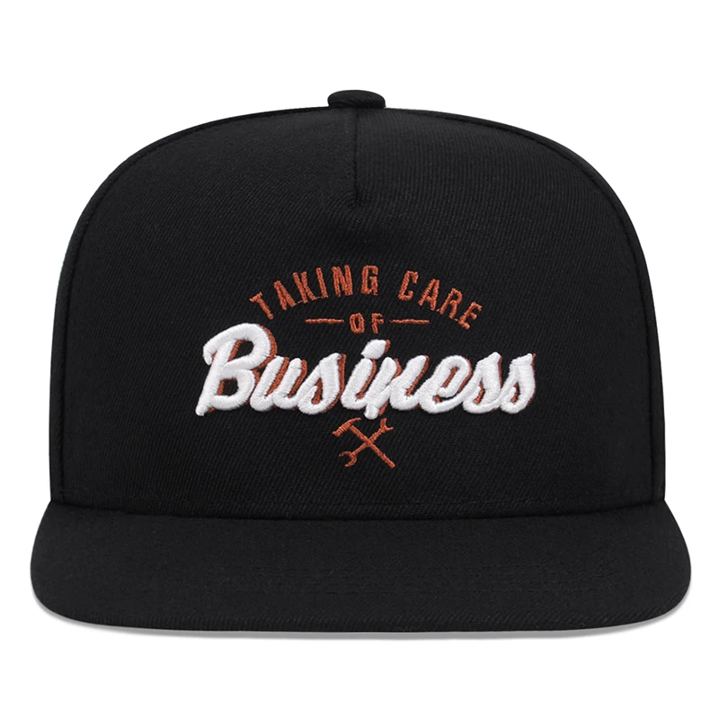 2026 Neue Kreative Flat-Edge-Kappe mit Business-Stickerei, Street Hip-Hop Skateboard-Mütze, Tägliche Freizeit-Sonnenschutz-Baseballkappe, Unisex