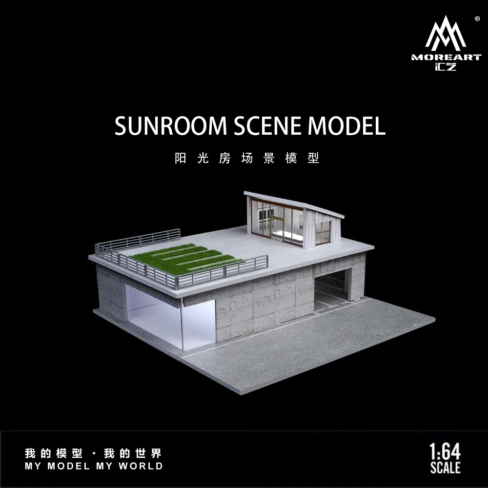 Mehr Art 1:64 Sunlight Room Diorama, leichte Version Diorama für Display, Sammlung und Geschenk Image