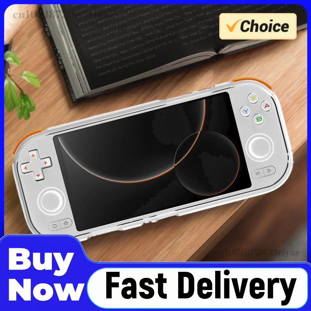 Klare TPU-Schutzhülle, ergonomischer Griff, Schutzhülle, transparente TPU-Schutzhülle, stoßfest, für MANGMI AIR X-Konsole Image