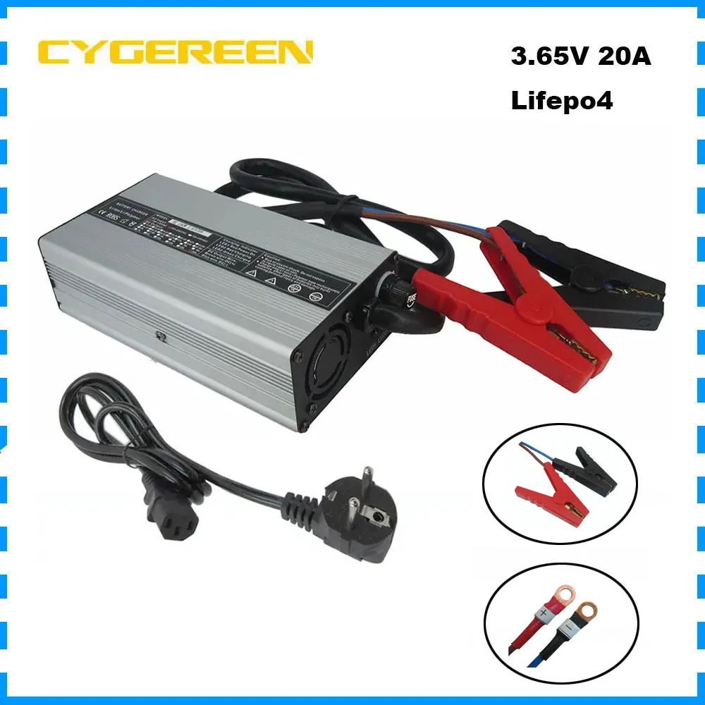 3,65 V 20A Lifepo4 Batterie Schnell Ladegerät 3,2 V 3,3 V 20A Für 1S 100AH 200AH Eisen Phosphat LFP Bateria Zelle Ladegerät Image