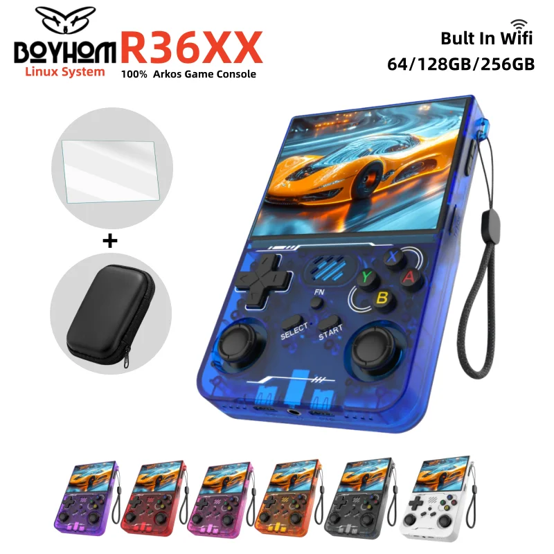 BOYHOM Neue ArKOS R36xx Spielkonsole Linux-System 3,5-Zoll-IPS-Bildschirm Retro Handheld-Videospielkonsole 15000+ Spiele Spielgeräte Image