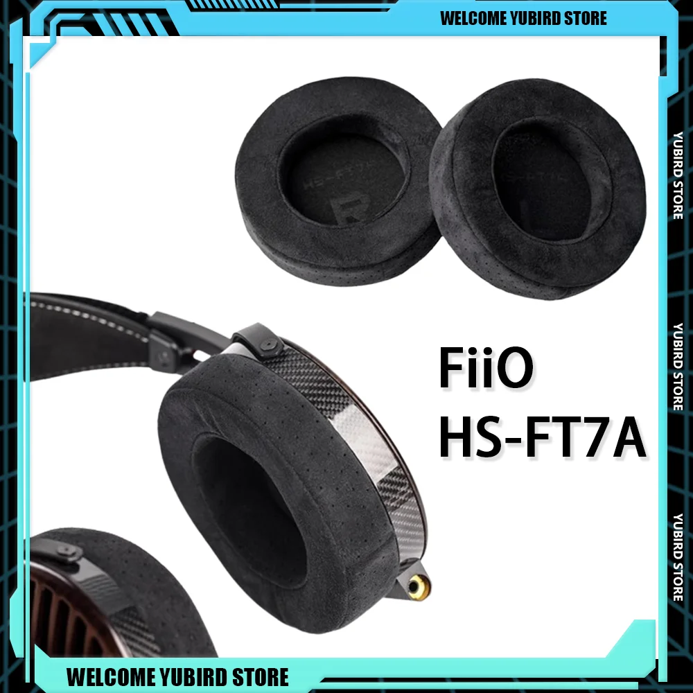 FiiO HS-FT7A Over-Ear-Kopfhörer-Ohrpolster Ft7, große 3D-Faserstoff-Ohrpolster, weiche und hautfreundliche Ohrpolster, Geschenke Image