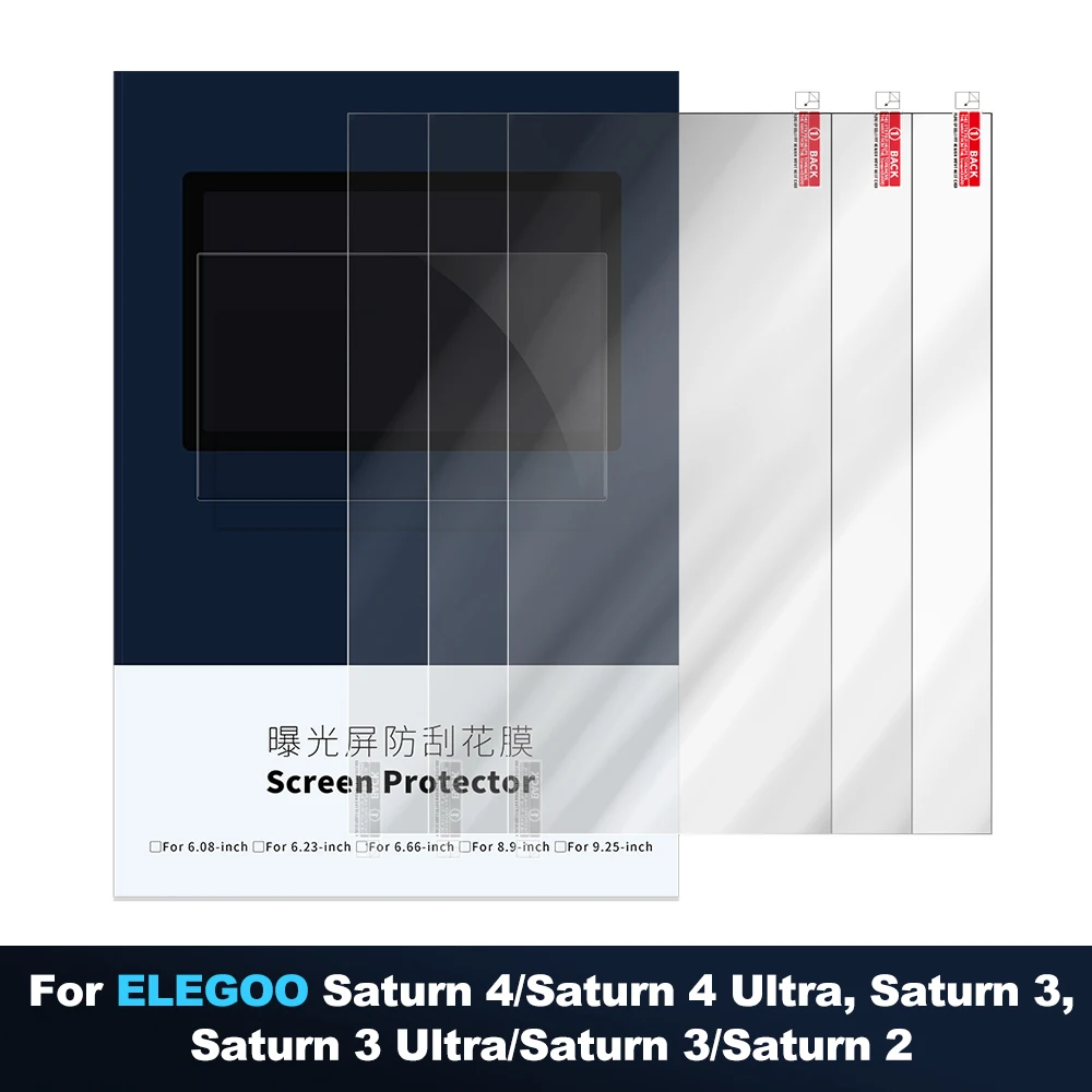 3 Stück Mono-LCD-Bildschirm aus gehärtetem Glas für 10,1 Zoll, für Elegoo Saturn 4, Saturn3, Sonic Mighty, M3 Premium Saturn 2 Image