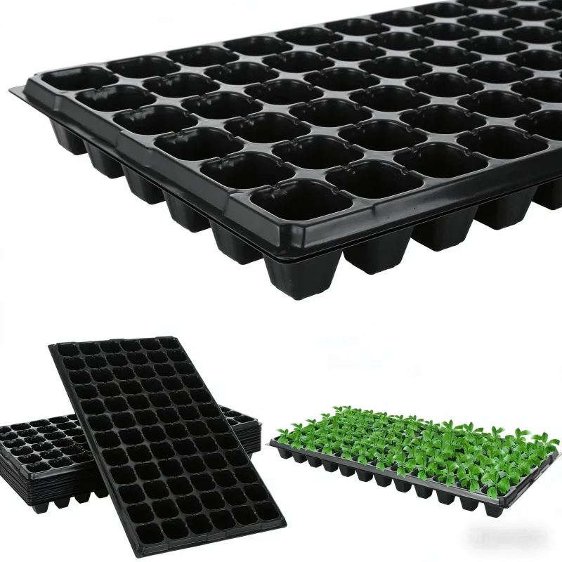 10er-Pack Sukkulenten-Anzuchttöpfe, Gartengeräte-Set für Zuhause, verdickte, atmungsaktive Töpfe speziell für die Keimung von Sämlingen, für den Balkon geeignet Image