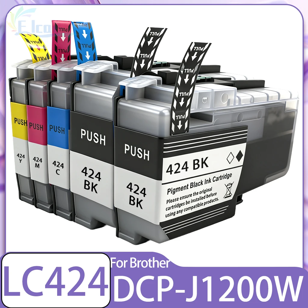 LC424 LC424 LC424XL Tintenpatrone für Brother LC424 Patrone kompatibel für Brother DCP-J1200DW DCP-J1200W DCP-J1200WE Drucker Image