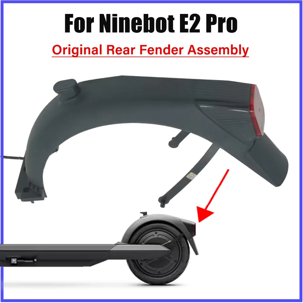 Original E2PRO Kotflügel hinten mit Bremslicht für Ninebot E2 PRO Elektroroller KickScooter Kotflügel Rücklichtteile Image