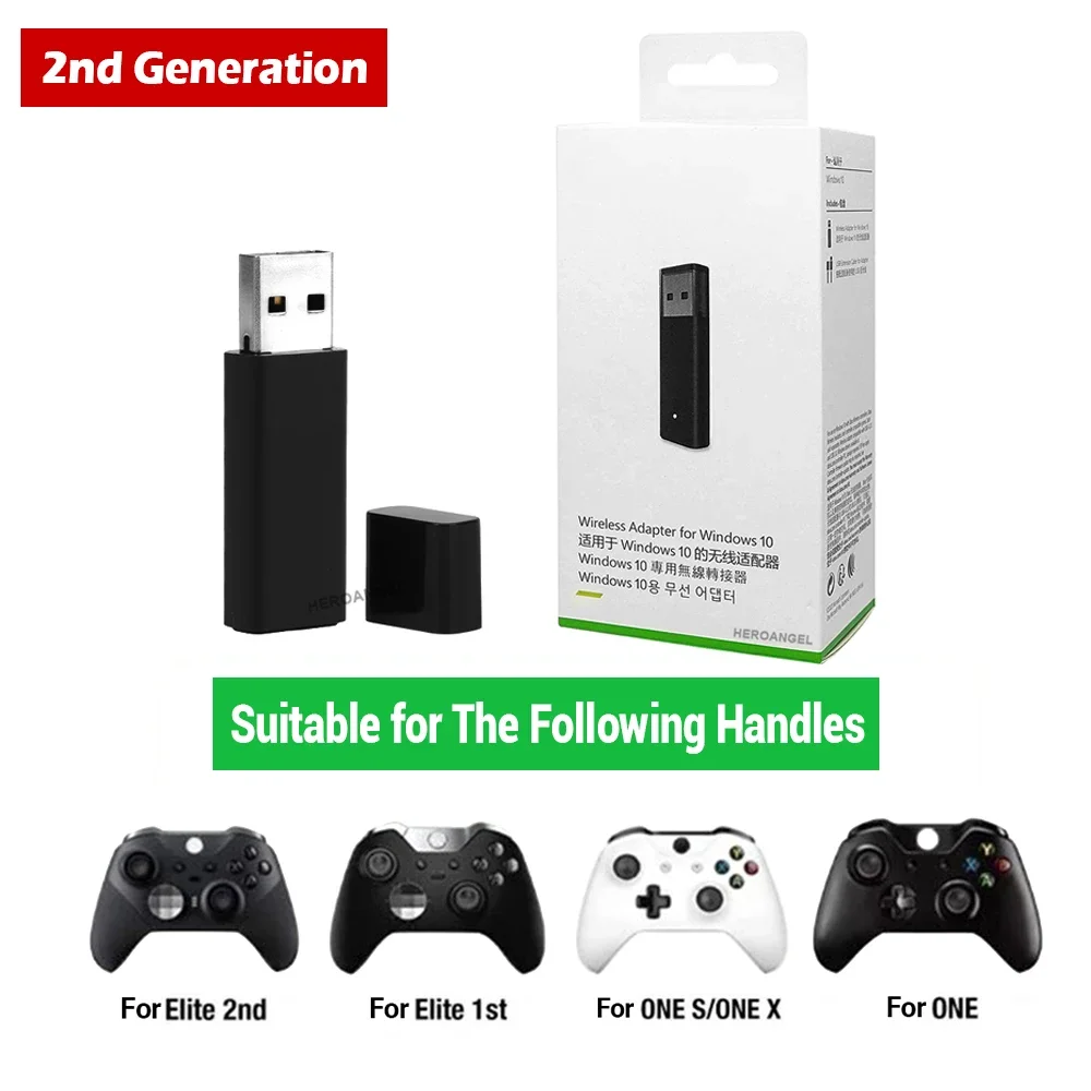 USB-Adapter für Xbox One S X Elite Windows PC-Receiver 1. oder 2. Spielkonsole Joystick Gamepad Controller Zubehör Image