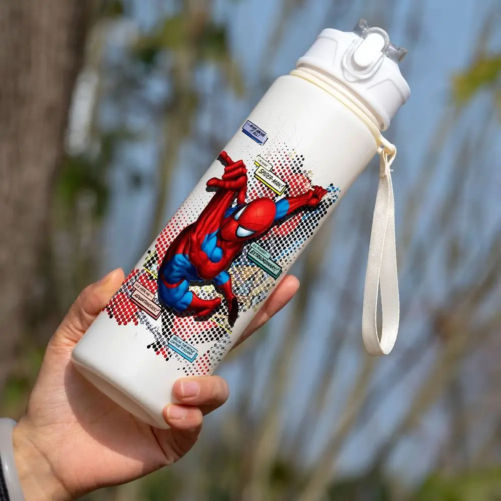 Cartoon Spider-Man 750ml Trinkbecher mit Strohhalm, BPA-frei, modischer Paar-Stil für Zuhause, Sport, Reisen, Camping, tolles Geschenk für Freunde & Familie Image