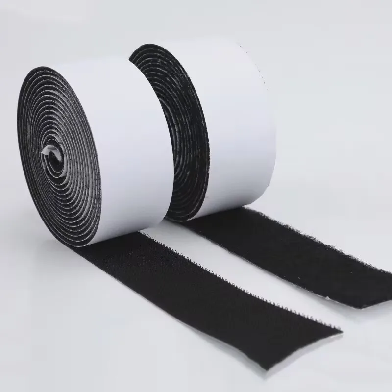 Klettband 20–50 mm breit, magisches Klebeband, doppelseitiges selbstklebendes Klebeband für Bilderrahmen, Moskitonetze, Teppiche, Heimwerken Image