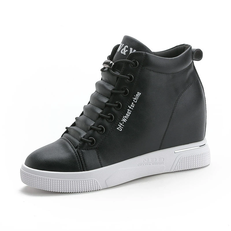 Größe 34-40 Turnschuhe Plattform Aufzug Schuhe erhöhen in Designer Wedges Schuhe für Frauen weiße Turnschuhe Frauen Freizeit schuhe