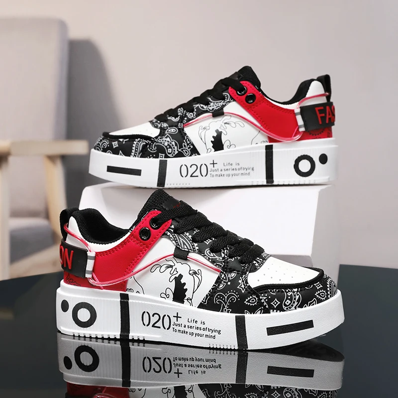 Jugend-Board-Schuhe, 2025, neue Herren- und Damen-Eltern-Kind-Sportschuhe, modische dicke Sohle, rutschfeste, lässige Wanderschuhe, Größe 31–44