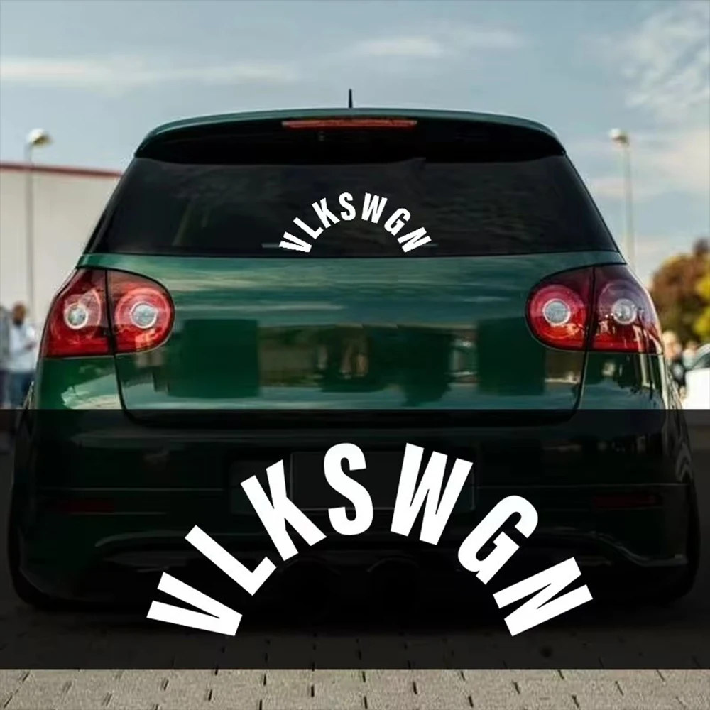 VLKSWGN Autoaufkleber für Heckwischer, Fenster, Vinyl, Text-Stil, dekorative Aufkleber, Auto-Styling für LKW, Motorrad, Helm, Dekoration Image