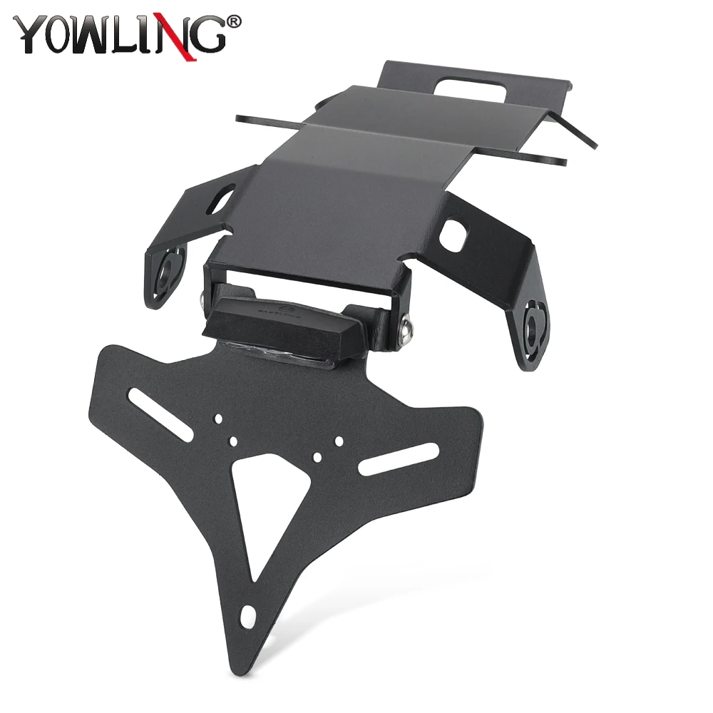 Motorrad Kennzeichenhalter Nummer Teile Schwanz Ordentlich Mit LED-Licht FÜR Yamaha XSR700 / XTribute 2015-2016-2017-2023-2024-2025 Image