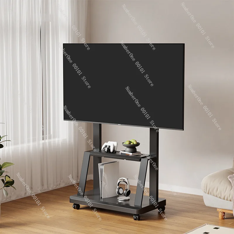TV-Ständer, beweglicher TV-Bodenständer, Überwachungsraum, Monitorständer, tragbar Image