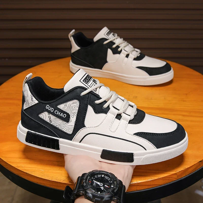 Trendige Herren-Skateboard-Schuhe, große Größe 47, bequeme, rutschfeste Skate-Schuhe, niedrig geschnittene Freizeit-Sneaker für Herren, Tenis masculino
