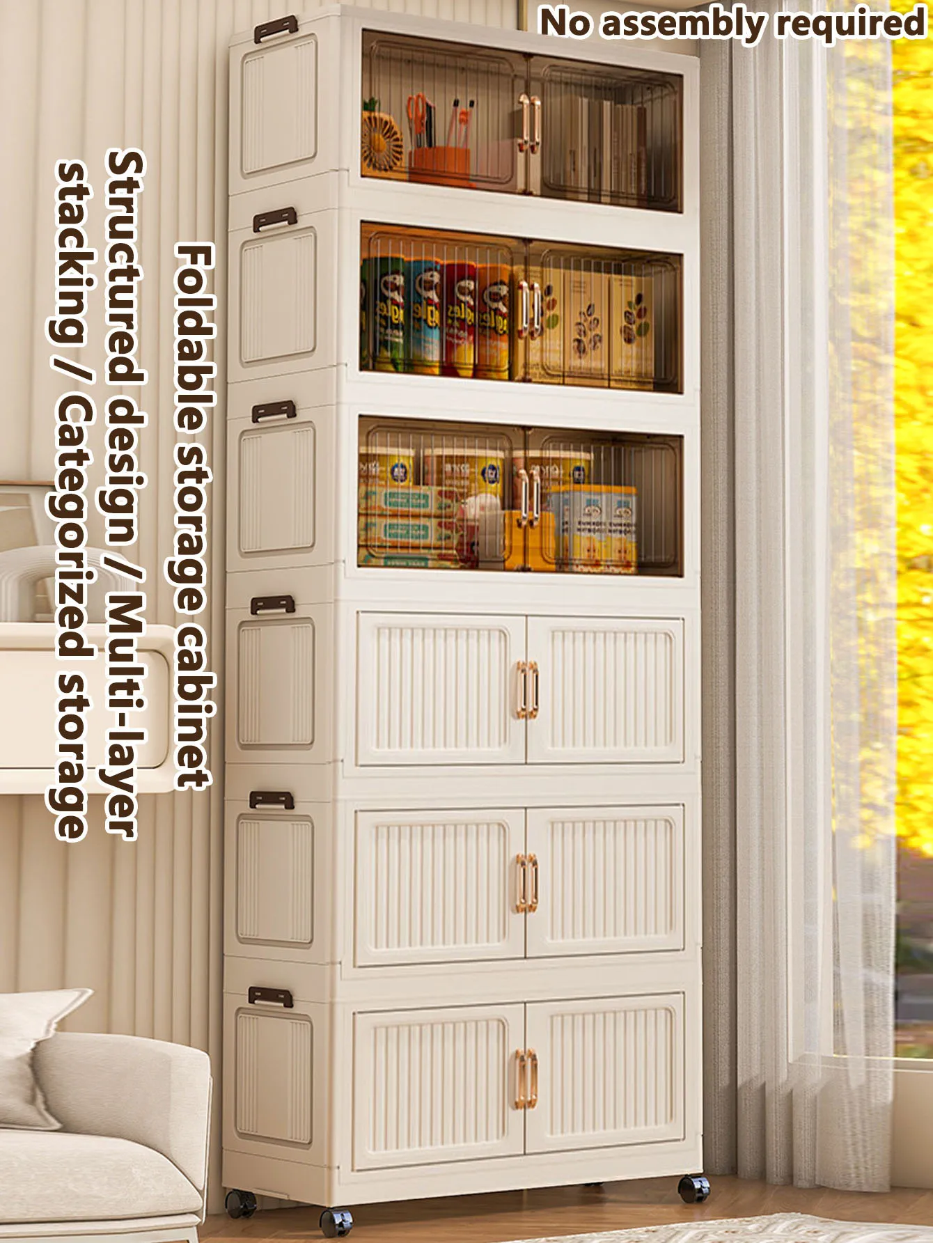 Große Faltbare Aufbewahrungsbox für den Hausgebrauch - Organizer für Kleidung, Decken, Spielzeug, Snacks - Übergroße Aufbewahrungslösung Image