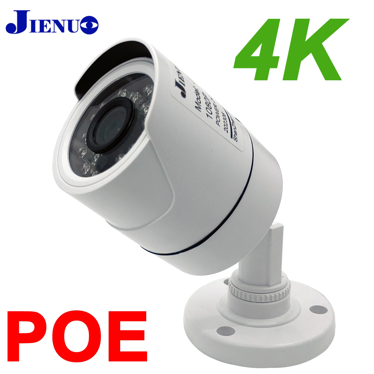 Jienuo poe kamera 8mp 4k cctv sicherheits überwachung wasserdichte nachtsicht im freien 4mp 5mp onvif video hd home ip cam system ipc Image