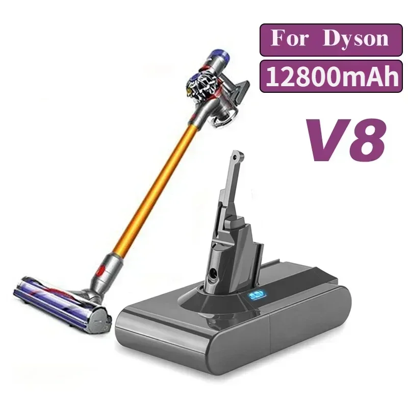 Für Dyson 12800mAh/9800mAh/12800mAh V8 21,6 Volt Lithium-Akku Staubsauger-Akku Wiederaufladbarer Elektrowerkzeug-Akku Image