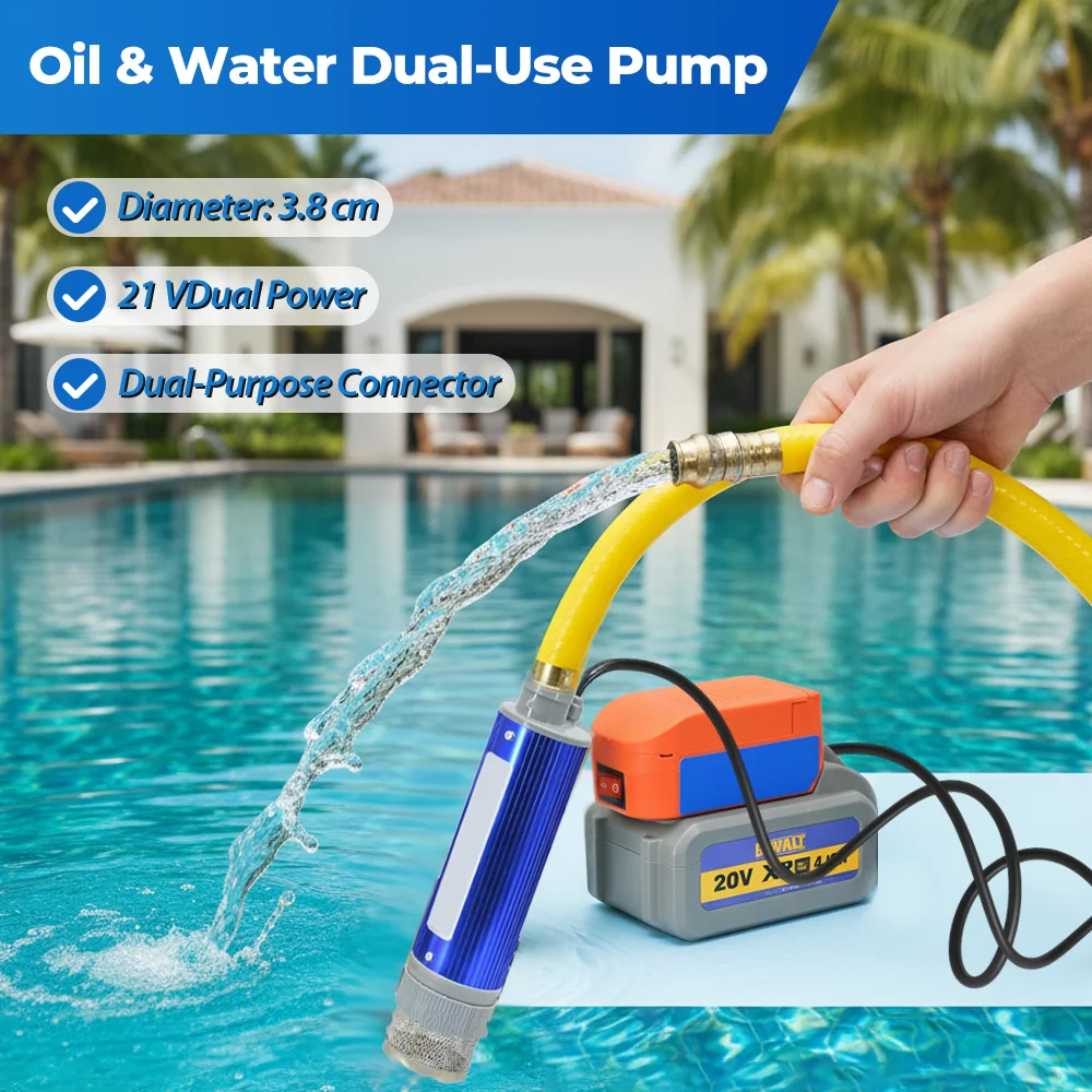 38mm Lithium-Batterie Ölpumpe für Makita 18V Akku Kabellose Diesel-Kraftstoff-Wasser-Öl-Transferpumpe Elektrische Autopumpe 40-60L/min Image