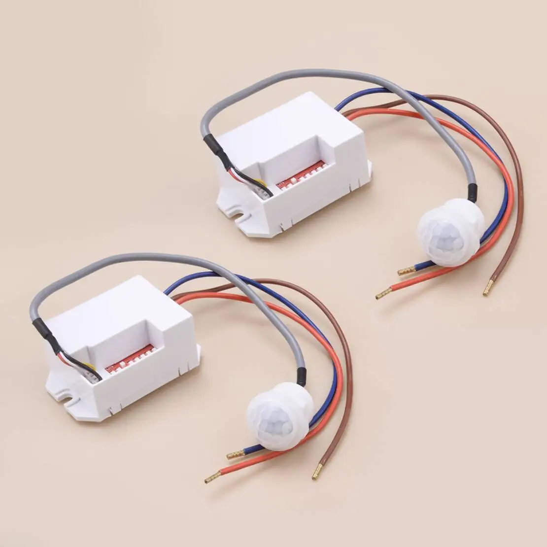 2 Stücke Innen Decke Schrank Mini PIR Bewegungsmelder Eingebaute Infrarot Körper Sensing Sensor Licht Lampe Schalter 360 °