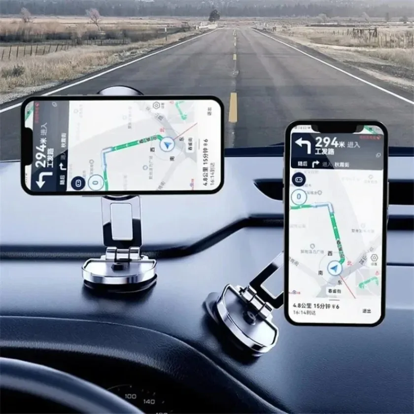 360 ° Rotation Magnetischer Autotelefonhalter GPS-Armaturenbrett Smartphone-Halterung für Masafe iPhone 17-12 Samsung Xiaomi Ständer Geschenk*2 Patch Image