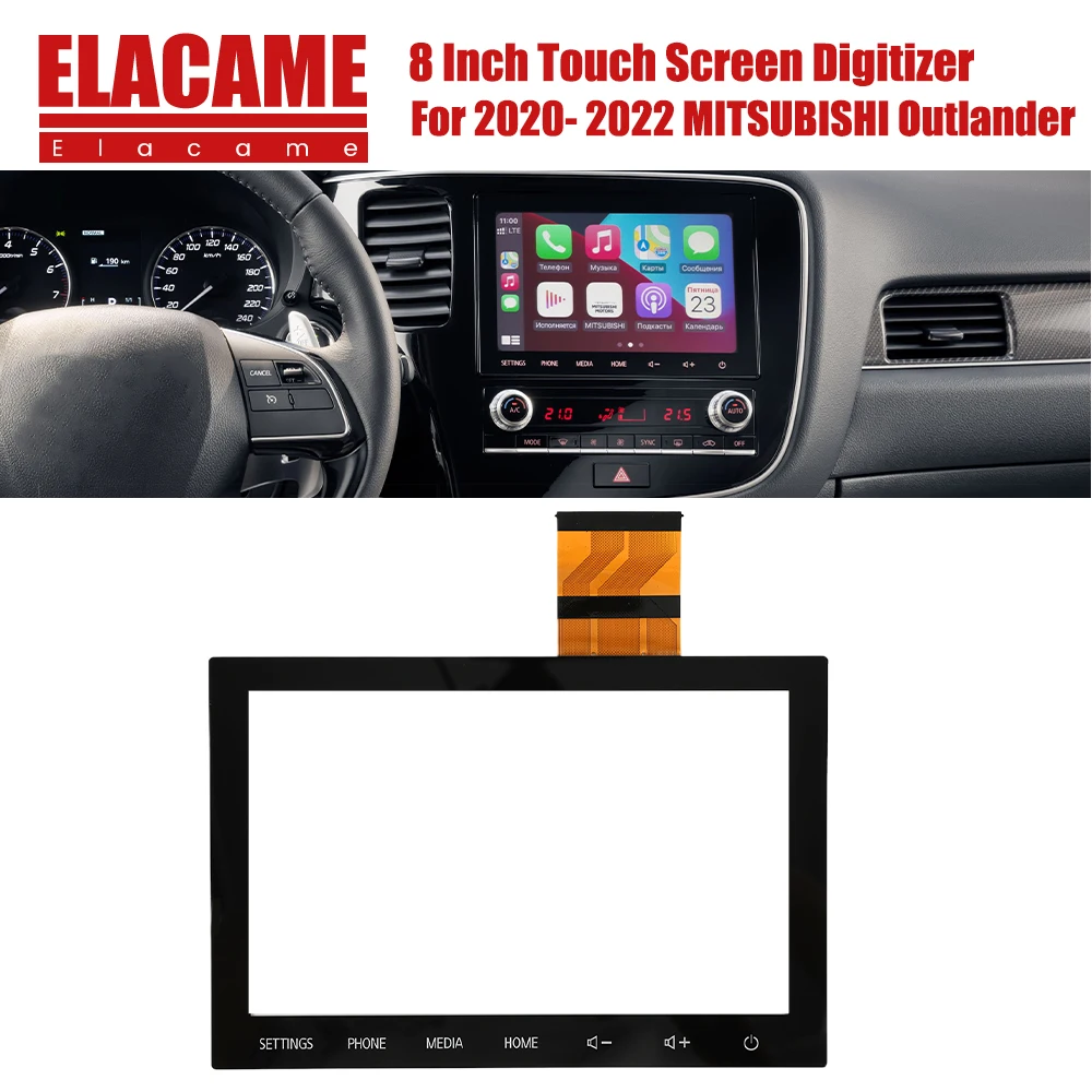 Für Mitsubishi Outlander Radio NAV 2020-2022Y 8'' Touchscreen Digitizer Media Ersatzteile 8740A040 8740A130 Image