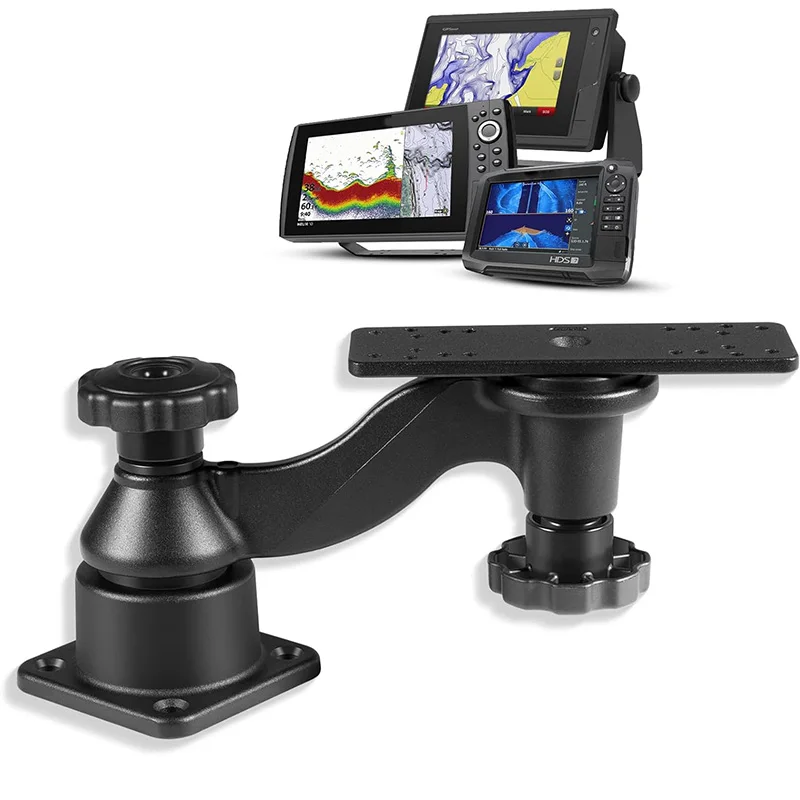 Fischfinder- und Kartenplotter-Halterung mit 6-Zoll-Schwenkarm für 5- bis 12-Zoll-Bildschirme, kompatibel mit Garmin, Humminbird, Lowrance und mehr Image