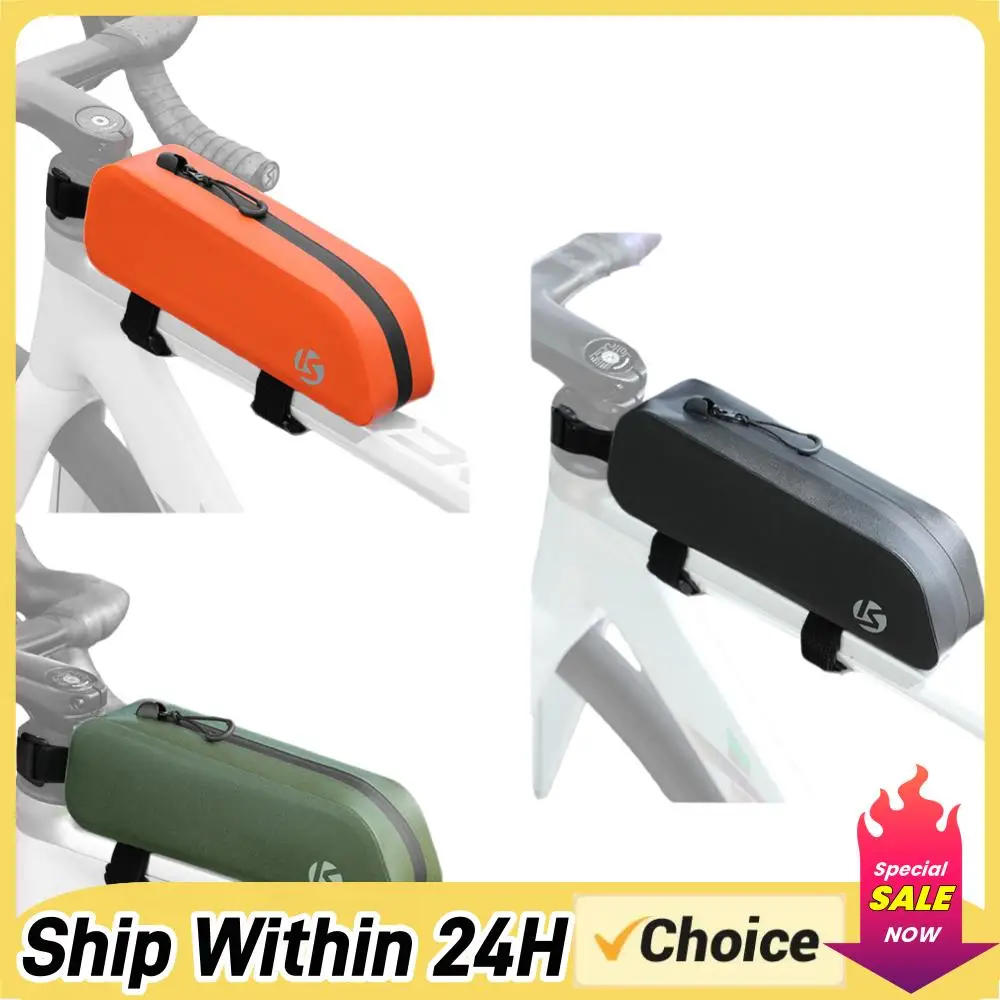 Fahrrad-Rahmentasche Wasserdichte Oberrohr-Tasche Reflektierende Fahrradzubehörtasche für Rennräder und Mountainbikes Image