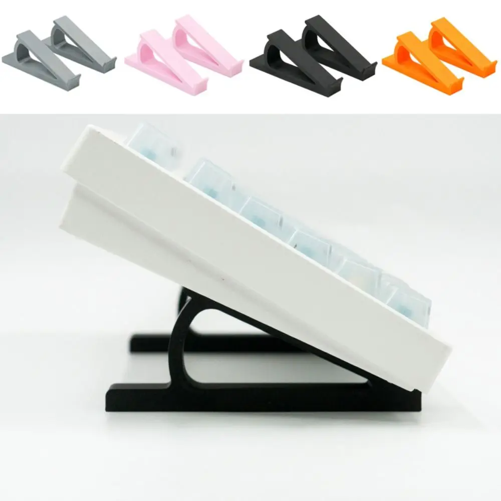 1 Paar tragbare, erhöhte Tastaturständer, Zubehör für erhöhte Tastaturwinkel, Computer-Tastaturerhöhung, Kunststoff-Monitorhalter Image