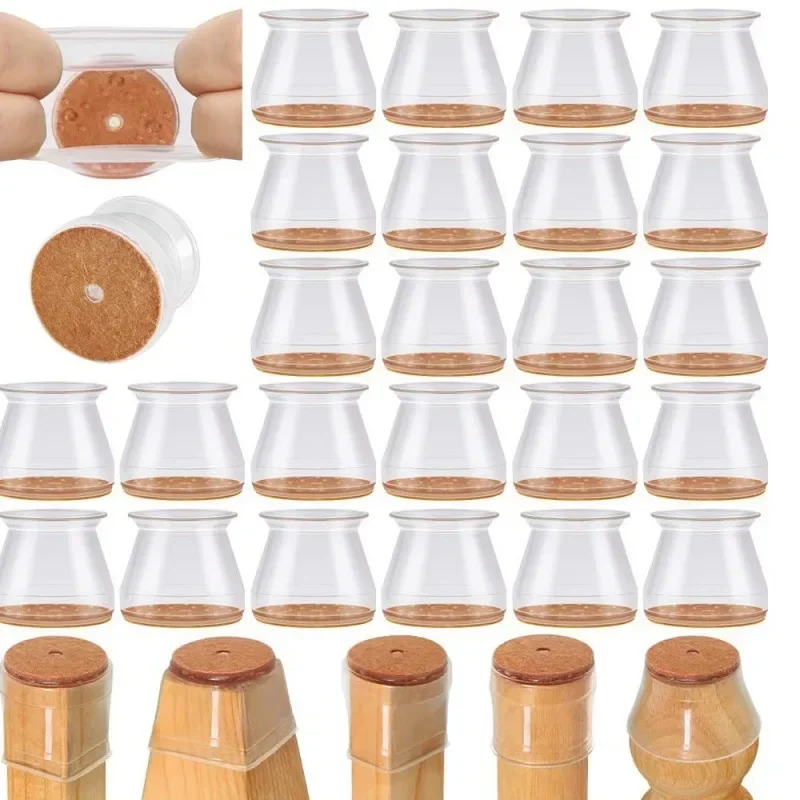 16/4 stücke Stuhl Bein Kappen Silikon Füße Schutz Pads Möbel Tisch Abdeckungen Socken Stecker Abdeckung Möbel Nivellierfüße Hause decor
