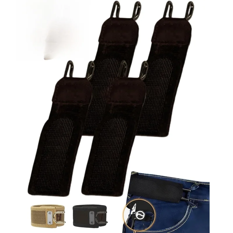 4-teiliger Herrengürtel mit Schnalle, Taktischer Metallhaken Elastischer Gürtel, Verstellbarer Klettverschluss Herrengürtel Taktischer Gürtelclip-Haken Image