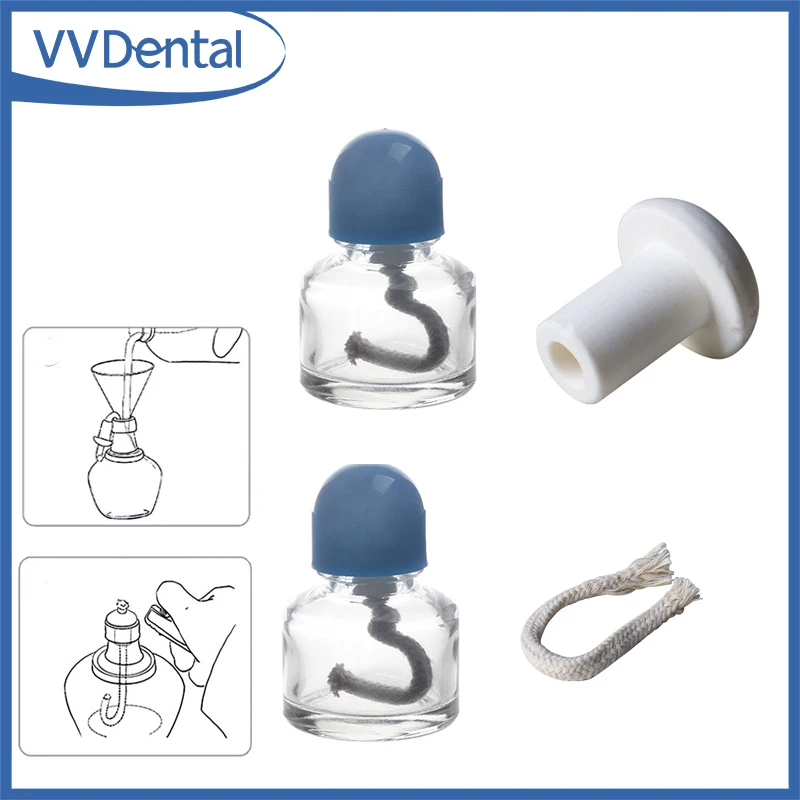 Lampe à alcool dentaire VVDental, brûleur chimique à cire, chauffe-verre pour alcool, 30/60/150 ml, outils de laboratoire dentaire