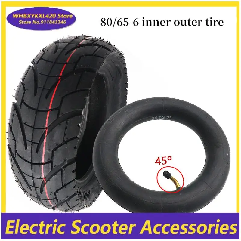 Pneu de haute qualité 80/65-6, pneu intérieur et extérieur, pneu épaissi de 10 pouces, pneu pneumatique de 10x3.0, accessoires de remplacement de pneu