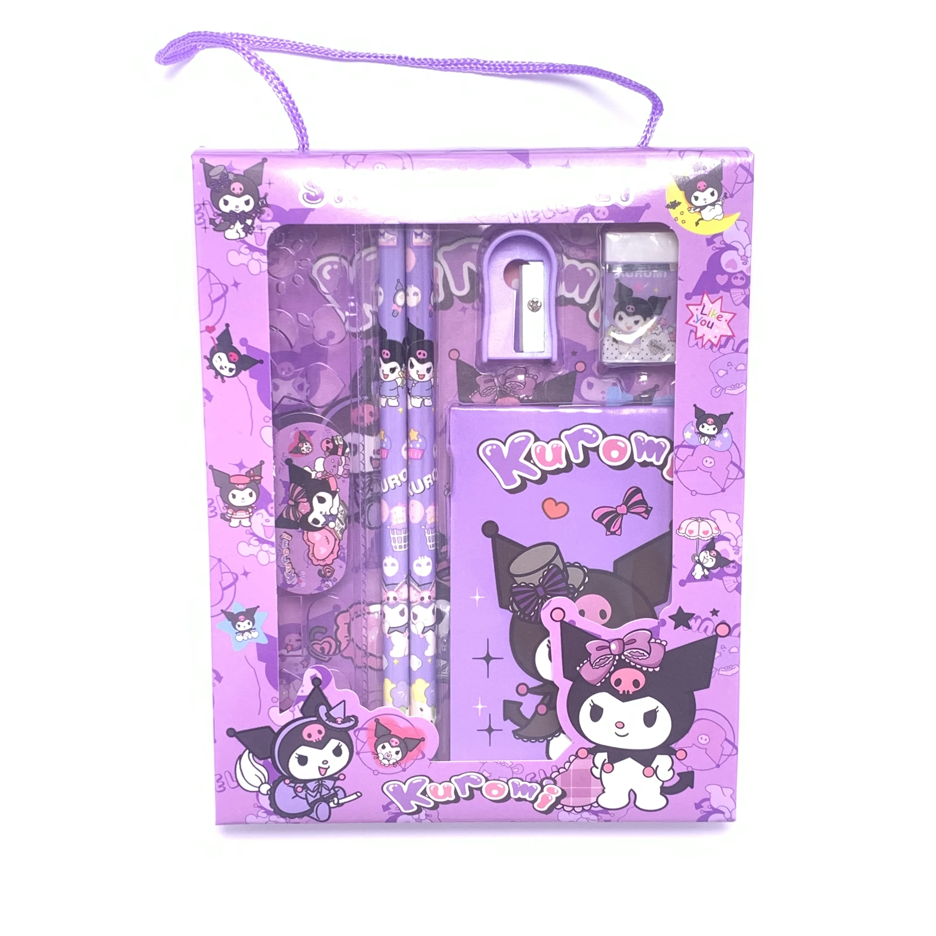 Coffret cadeau de papeterie Sanrio Hello Kitty My Melody Kuromi Cinnamoroll, coffret cadeau de rentrée scolaire, coffret cadeau de papeterie, cadeau de Noël