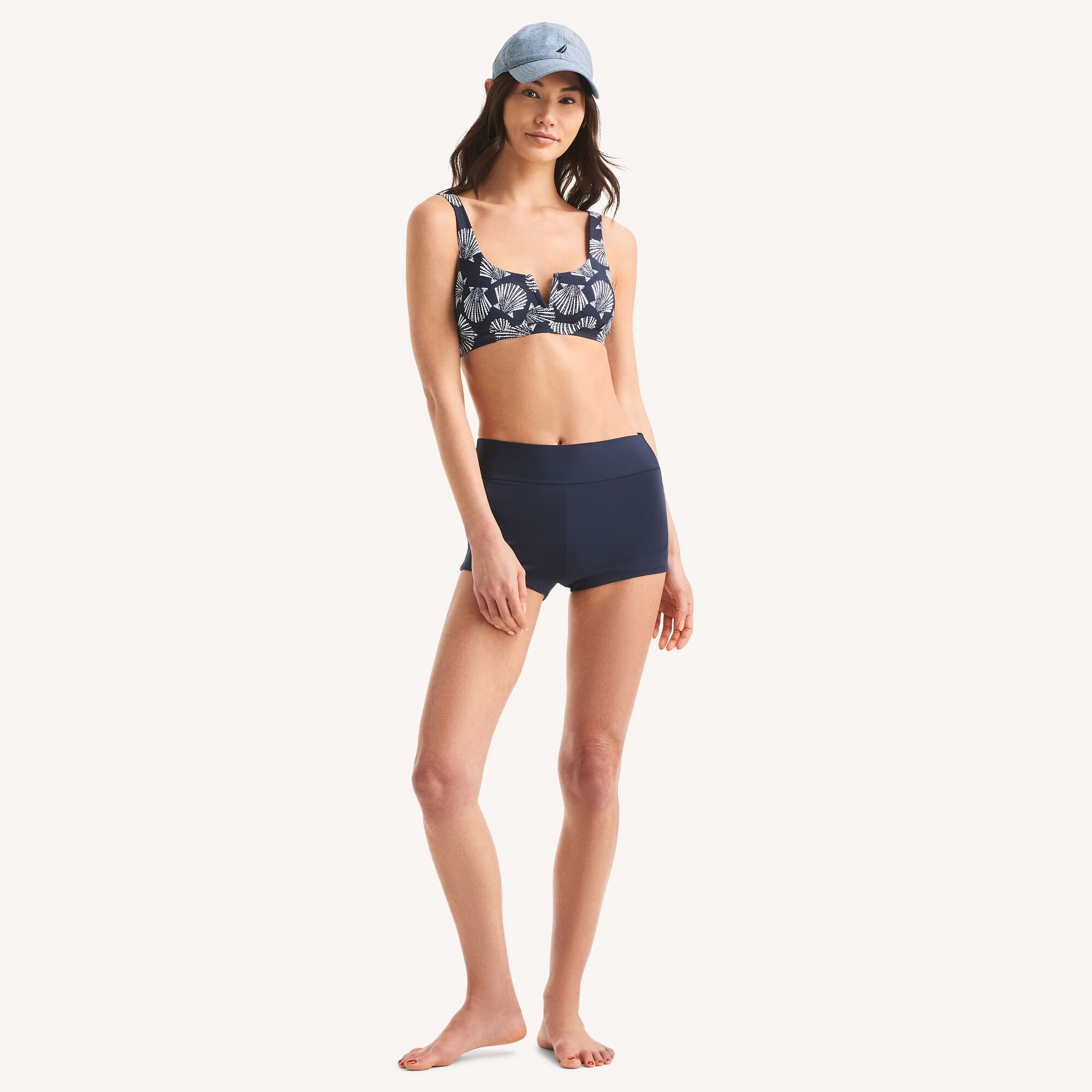 Nautica Women's Swim Boy Short 447 (Coastline Turq), L