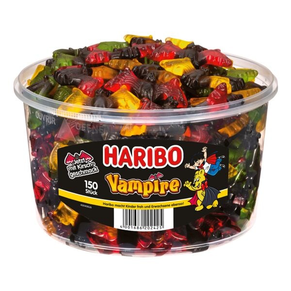 Haribo Fruchtgummi mit Lakritz »Vampire« 1200g gelb Image