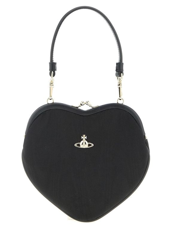 Belle Heart Frame Purse Hand Bags - Black - Vivienne Westwood Totes